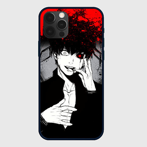 Чехол iPhone 12 Pro ТОКИЙСКИЙ ГУЛЬ TOKYO GHOUL / 3D-Черный – фото 1