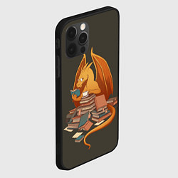 Чехол для iPhone 12 Pro Book Dragon, цвет: 3D-черный — фото 2