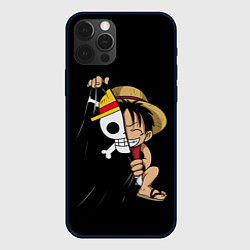 Чехол iPhone 12 Pro ONE PIECE ЛУФФИ ЧЕРЕП СИМВОЛ