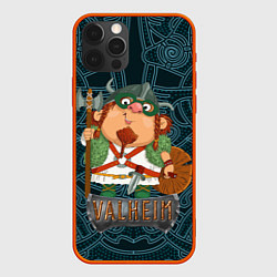 Чехол iPhone 12 Pro Valheim веселый викинг