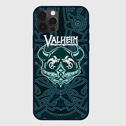 Чехол iPhone 12 Pro Valheim шлем с рогами