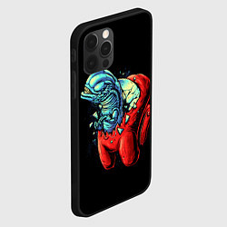 Чехол для iPhone 12 Pro Among Us Aliens, цвет: 3D-черный — фото 2