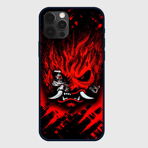 Чехол iPhone 12 Pro SAMURAI KEANU REEVES RED / 3D-Черный – фото 1