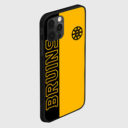 Чехол для iPhone 12 Pro NHL BOSTON BRUINS, цвет: 3D-черный — фото 2