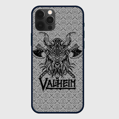 Чехол iPhone 12 Pro Valheim Viking dark / 3D-Черный – фото 1