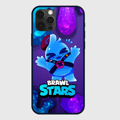 Чехол iPhone 12 Pro Сквик Squeak Brawl Stars / 3D-Черный – фото 1