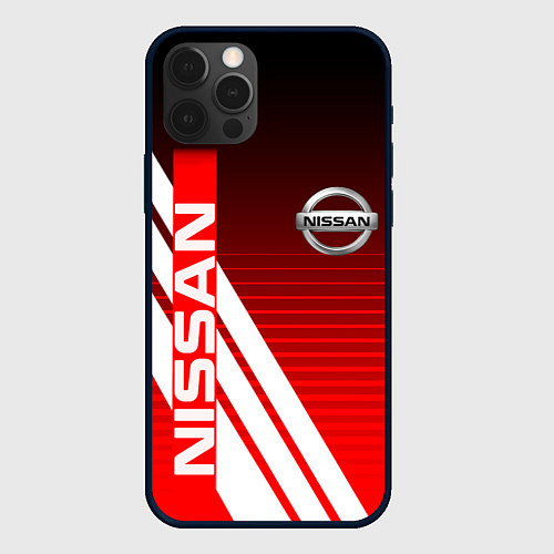 Чехол iPhone 12 Pro NISSAN НИССАН СПОРТ / 3D-Черный – фото 1