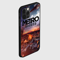 Чехол для iPhone 12 Pro Metro Разрушенный город, цвет: 3D-черный — фото 2