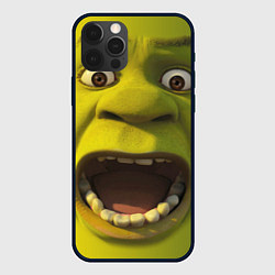 Чехол для iPhone 12 Pro Shrek is Yelling, цвет: 3D-черный