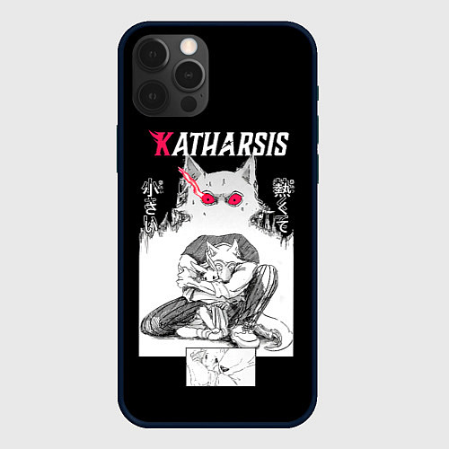 Чехол iPhone 12 Pro Katharsis Beastars / 3D-Черный – фото 1