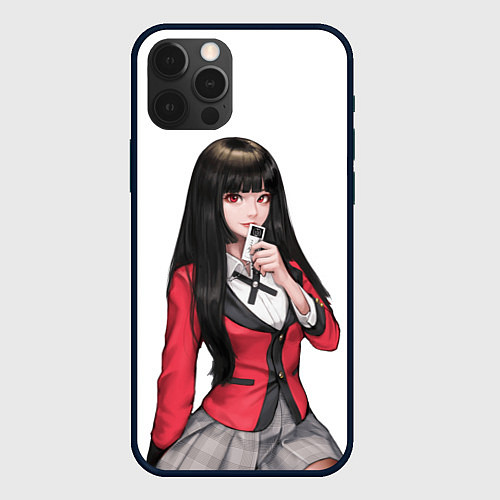 Чехол iPhone 12 Pro Jabami Yumeko Kakegurui / 3D-Черный – фото 1