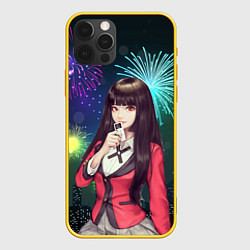 Чехол для iPhone 12 Pro Anime Girl, цвет: 3D-желтый