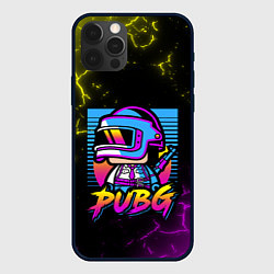 Чехол iPhone 12 Pro PUBG RETRO NEON ПАБГ НЕОН