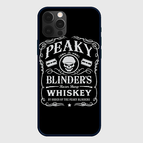 Чехол iPhone 12 Pro Острые Козырьки Whiskey / 3D-Черный – фото 1