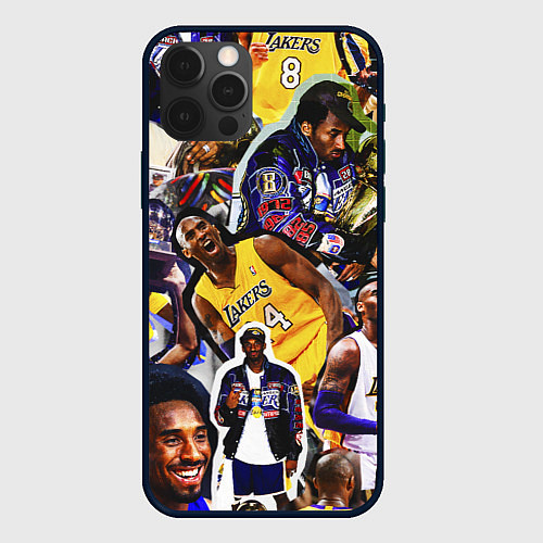 Чехол iPhone 12 Pro КОБИ БРАЙАНТ KOBE BRYANT / 3D-Черный – фото 1