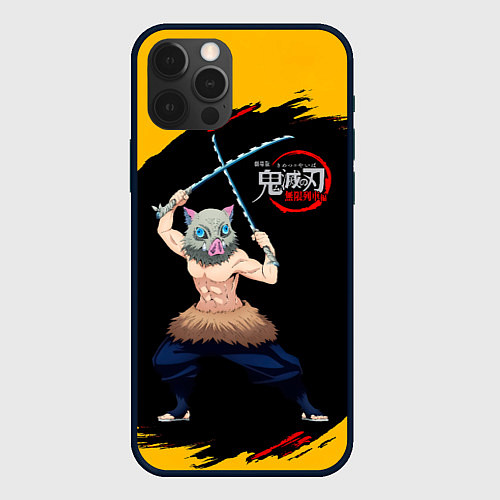 Чехол iPhone 12 Pro Иноске Хашибира Kimetsu no Yaiba / 3D-Черный – фото 1