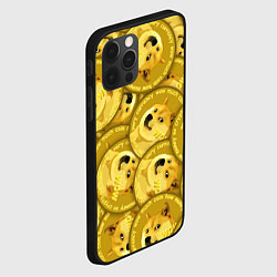 Чехол для iPhone 12 Pro DOGECOIN DOGE ДОГИКОИН, цвет: 3D-черный — фото 2