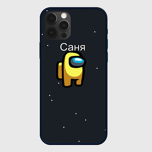 Чехол iPhone 12 Pro Саня Among us / 3D-Черный – фото 1