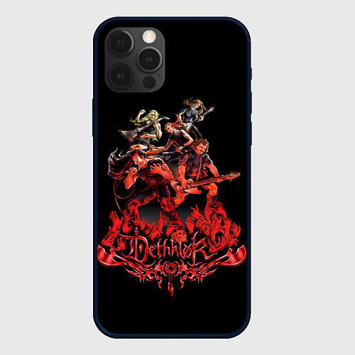 Чехол iPhone 12 Pro Dethklok concert / 3D-Черный – фото 1