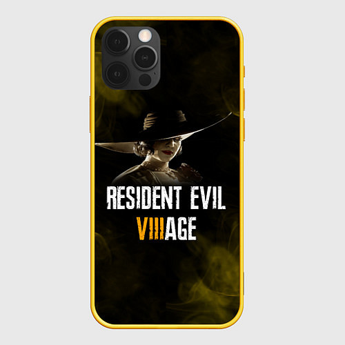 Чехол iPhone 12 Pro RESIDENT EVIL VILLAGE LADY DIMITRESCU Z / 3D-Желтый – фото 1