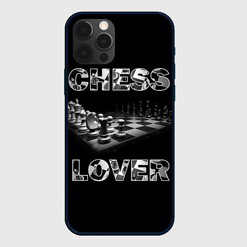 Чехол iPhone 12 Pro Chess Lover Любитель шахмат / 3D-Черный – фото 1