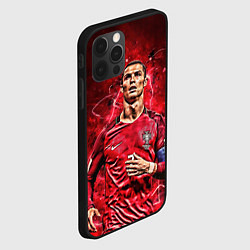 Чехол для iPhone 12 Pro Cristiano Ronaldo Portugal, цвет: 3D-черный — фото 2