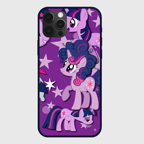 Чехол iPhone 12 Pro Twilight Sparkle / 3D-Черный – фото 1