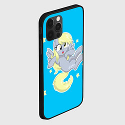Чехол для iPhone 12 Pro Пони в звёздном небе, цвет: 3D-черный — фото 2