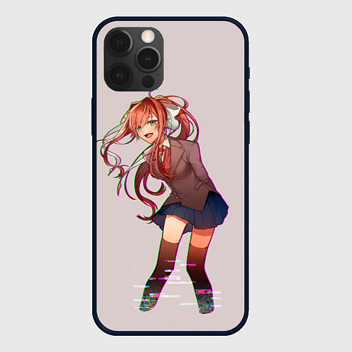 Чехол iPhone 12 Pro Cyber Monika / 3D-Черный – фото 1