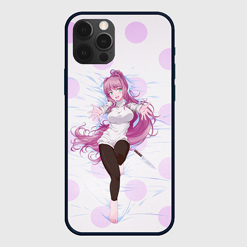 Чехол iPhone 12 Pro Doki Doki Monika Моника / 3D-Черный – фото 1