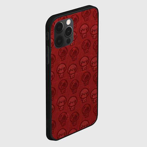 Чехол iPhone 12 Pro Isaacs pattern / 3D-Черный – фото 2