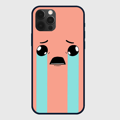 Чехол iPhone 12 Pro Crying Isaac / 3D-Черный – фото 1