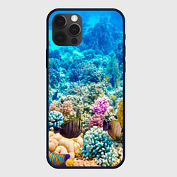 Чехол для iPhone 12 Pro Риф, цвет: 3D-черный