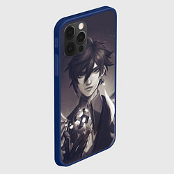 Чехол для iPhone 12 Pro Zhongli Vago Mundo, цвет: 3D-тёмно-синий — фото 2