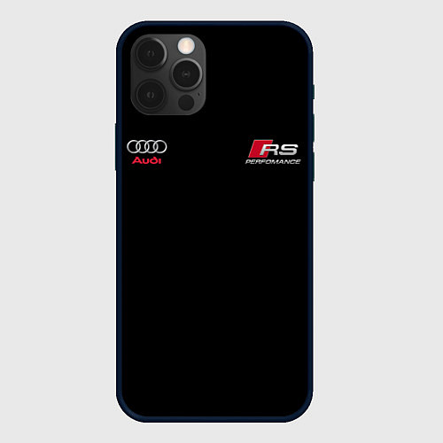 Чехол iPhone 12 Pro AUDI АУДИ QUATTRO с Z / 3D-Черный – фото 1