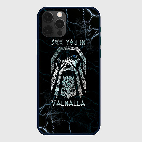 Чехол iPhone 12 Pro See you in Valhalla / 3D-Черный – фото 1