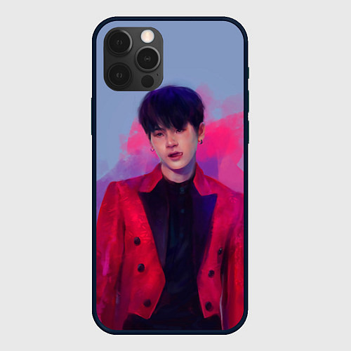 Чехол iPhone 12 Pro Kim Seokjin / 3D-Черный – фото 1