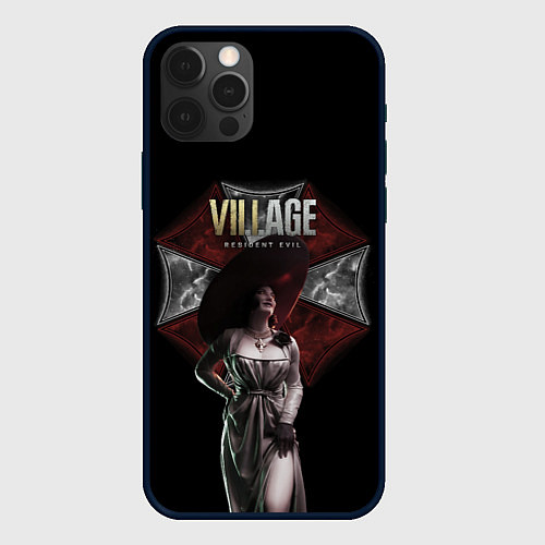 Чехол iPhone 12 Pro Resident Evil Lady Dimitrescu / 3D-Черный – фото 1