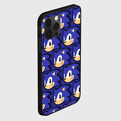 Чехол для iPhone 12 Pro Sonic pattern, цвет: 3D-черный — фото 2