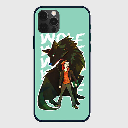 Чехол iPhone 12 Pro Wolf / 3D-Черный – фото 1