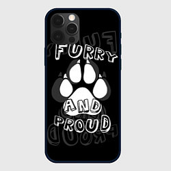 Чехол для iPhone 12 Pro Furry proud, цвет: 3D-черный