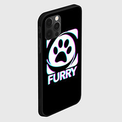 Чехол для iPhone 12 Pro Furry, цвет: 3D-черный — фото 2