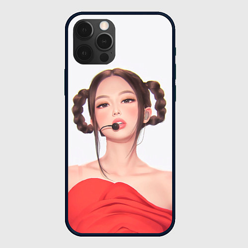 Чехол iPhone 12 Pro Sweet Jannie / 3D-Черный – фото 1