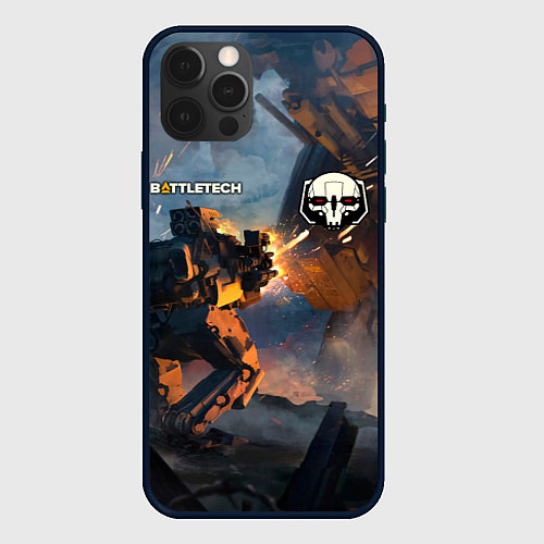 Чехол iPhone 12 Pro Battletech warrior / 3D-Черный – фото 1