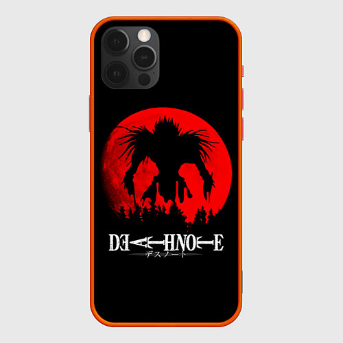 Чехол iPhone 12 Pro Death Note Рюк в ночи / 3D-Красный – фото 1