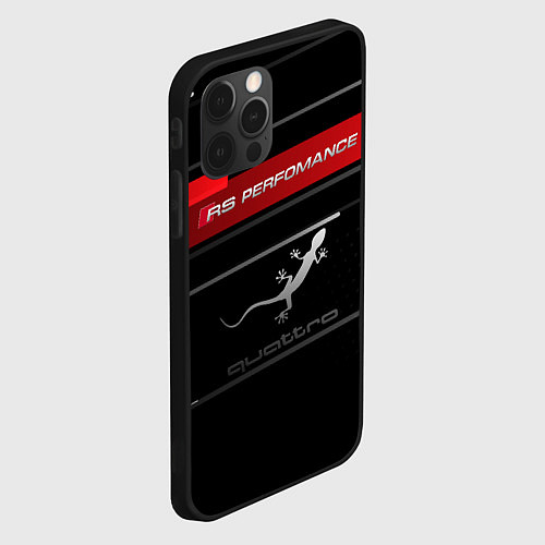 Чехол iPhone 12 Pro RS PERFOMANCE QUATTRO Z / 3D-Черный – фото 2
