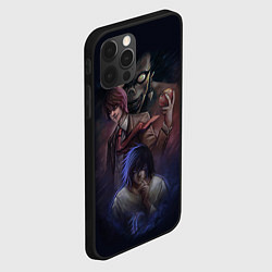Чехол для iPhone 12 Pro Тетрадь Смерти персонажи, цвет: 3D-черный — фото 2