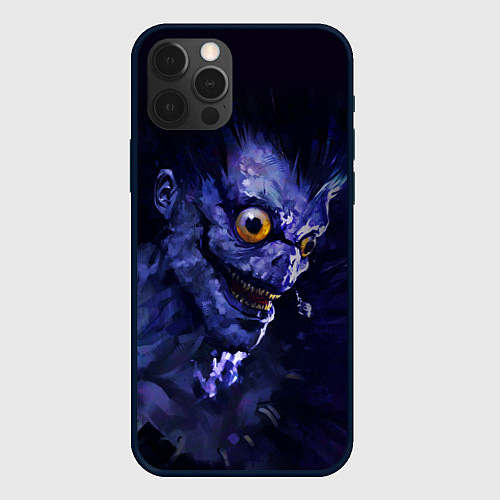 Чехол iPhone 12 Pro Death Note персонаж Рюк / 3D-Черный – фото 1