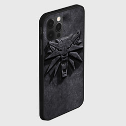 Чехол для iPhone 12 Pro THE WITCHER КАМЕНЬ ЛОГО, цвет: 3D-черный — фото 2