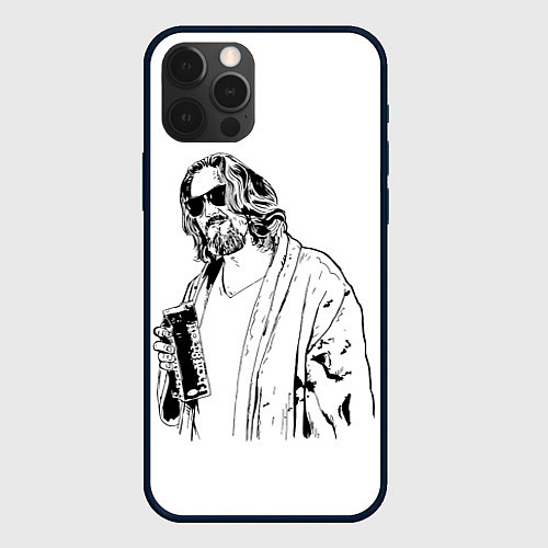 Чехол iPhone 12 Pro Большой Лебовски Big Lebowski / 3D-Черный – фото 1